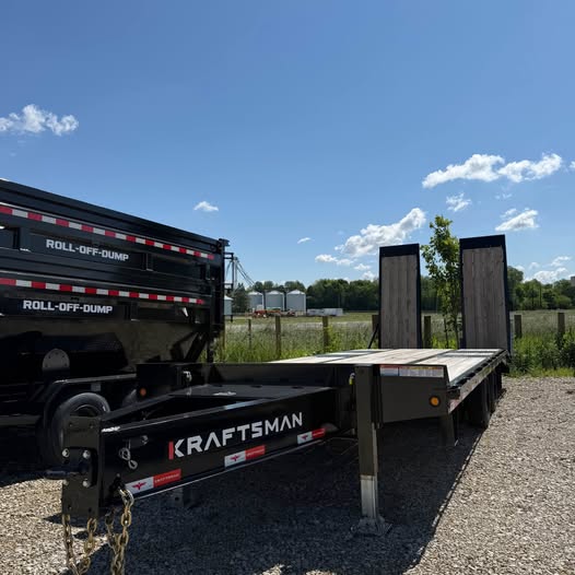 Kraftsman 102 x 25 Bumper Pull Flatbed Trailer - SKU 003605