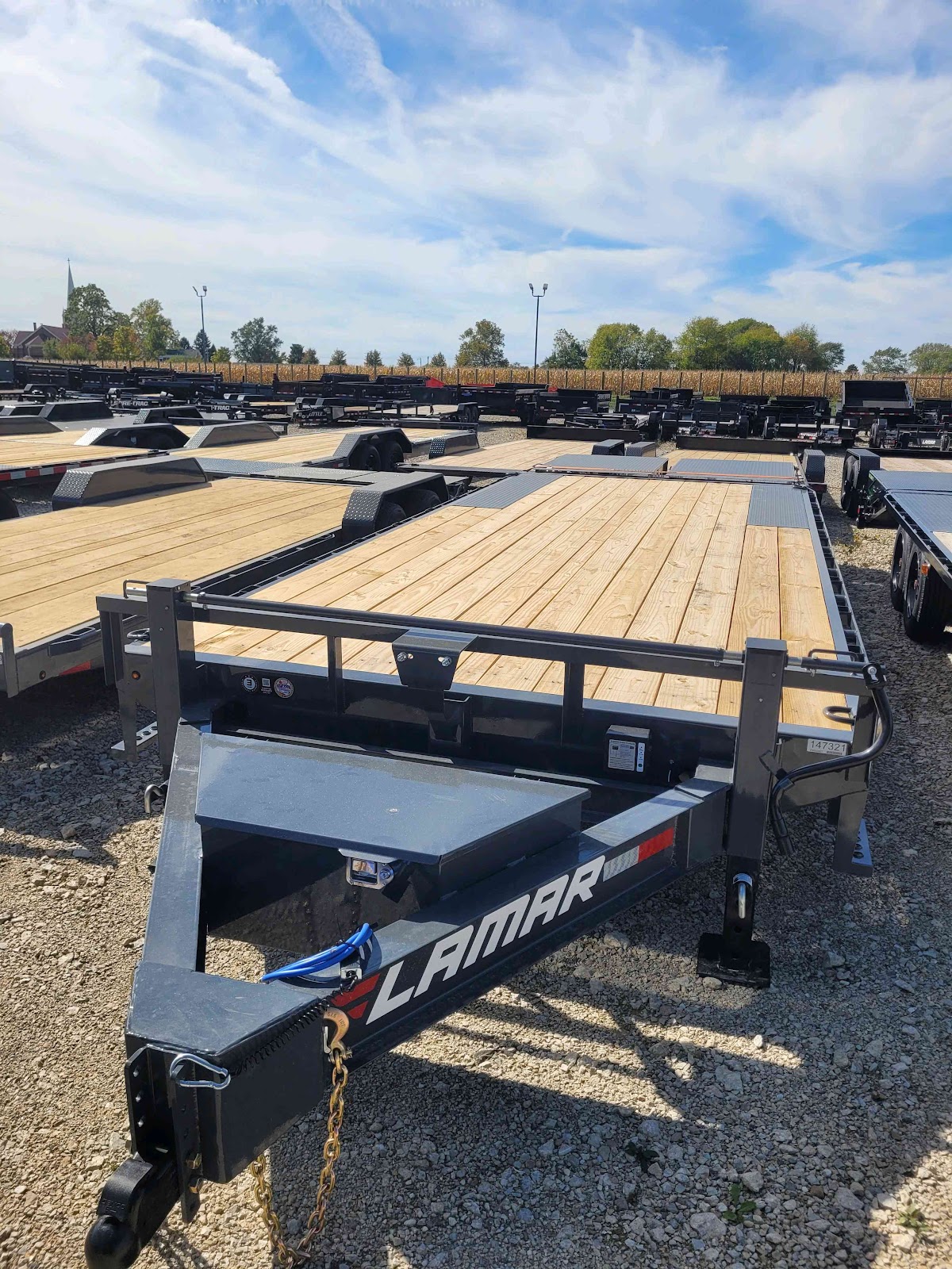 Lamar 102 x 24 Bumper Pull Flatbed Trailer - SKU 147321