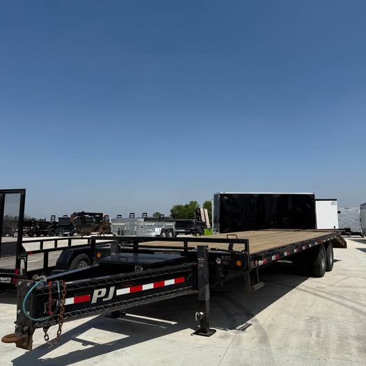 Used 102 x 28 Bumper Pull Flatbed Trailer - SKU 025972