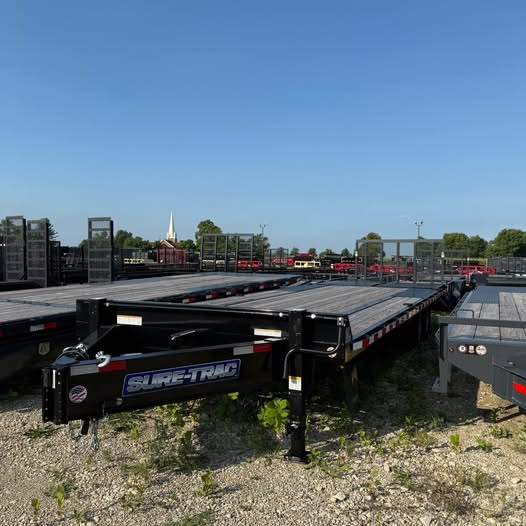 Sure Trac 102 x 25 Bumper Pull Flatbed Trailer - SKU 440110