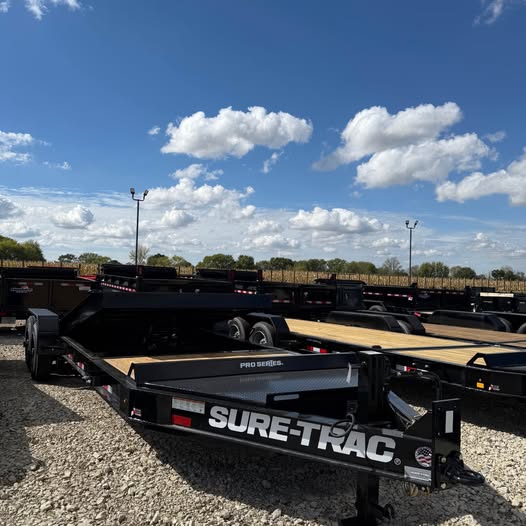 Sure Trac 82 x 22 Split Tilt Equipment Trailer - SKU 472089
