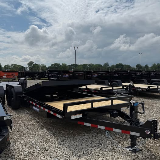 Sure Trac 82 x 20 Split Tilt Equipment Trailer - SKU 462221