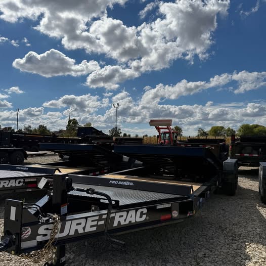 Sure Trac 82 x 22 Split Tilt Equipment Trailer - SKU 460439