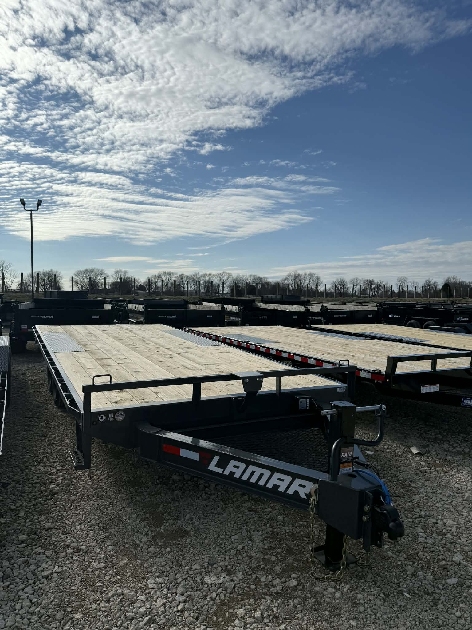 Lamar 102 x 20 Bumper Pull Flatbed Trailer - SKU 150498