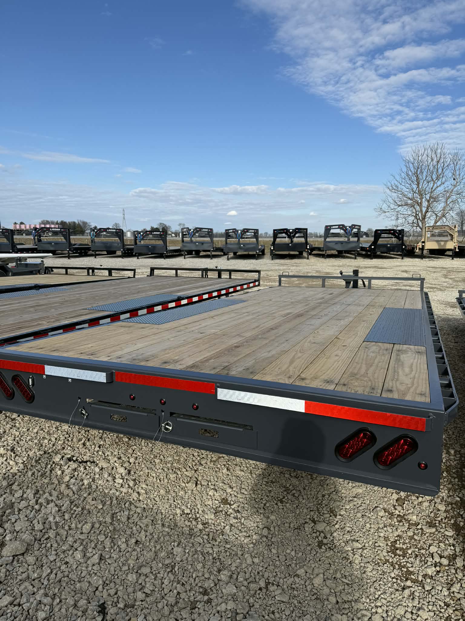 Lamar 102 x 20 Bumper Pull Flatbed Trailer - SKU 150498 - Image 3