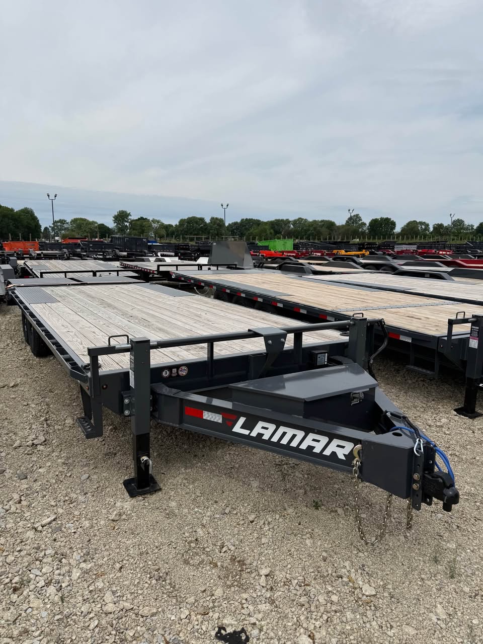 Lamar 102 x 24 Bumper Pull Flatbed Trailer - SKU 149532