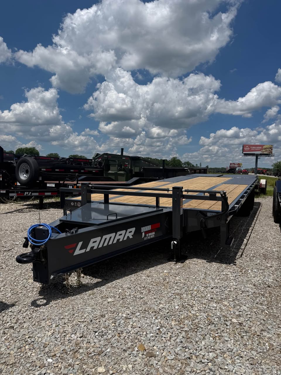 Lamar 102 x 25 Bumper Pull Flatbed Trailer - SKU 156416