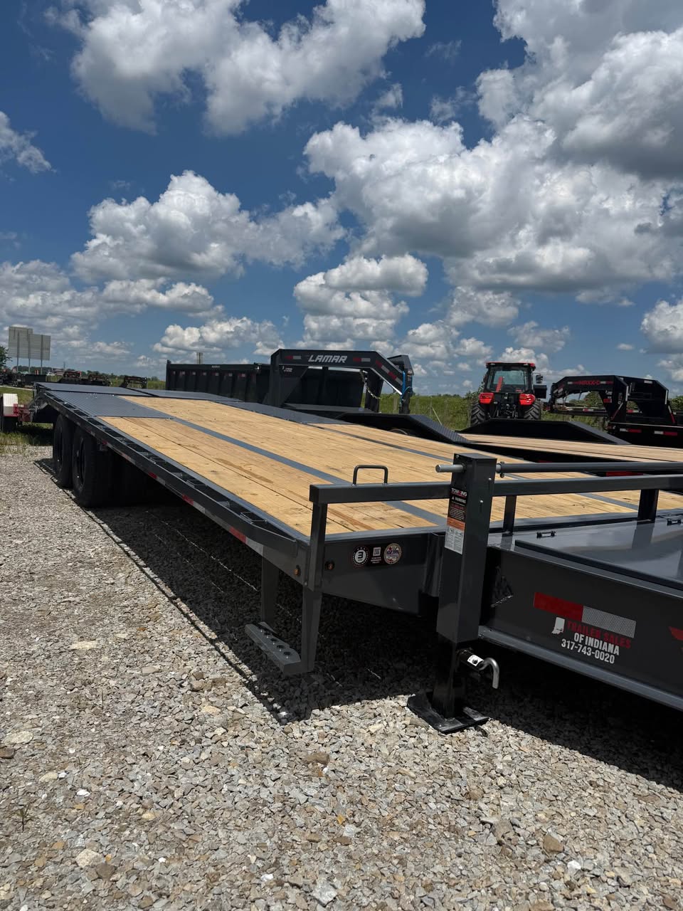 Lamar 102 x 25 Bumper Pull Flatbed Trailer - SKU 156416 - Image 2