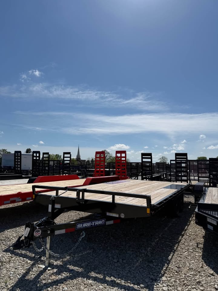 Sure Trac 102 x 20 Bumper Pull Flatbed Trailer - SKU 492442