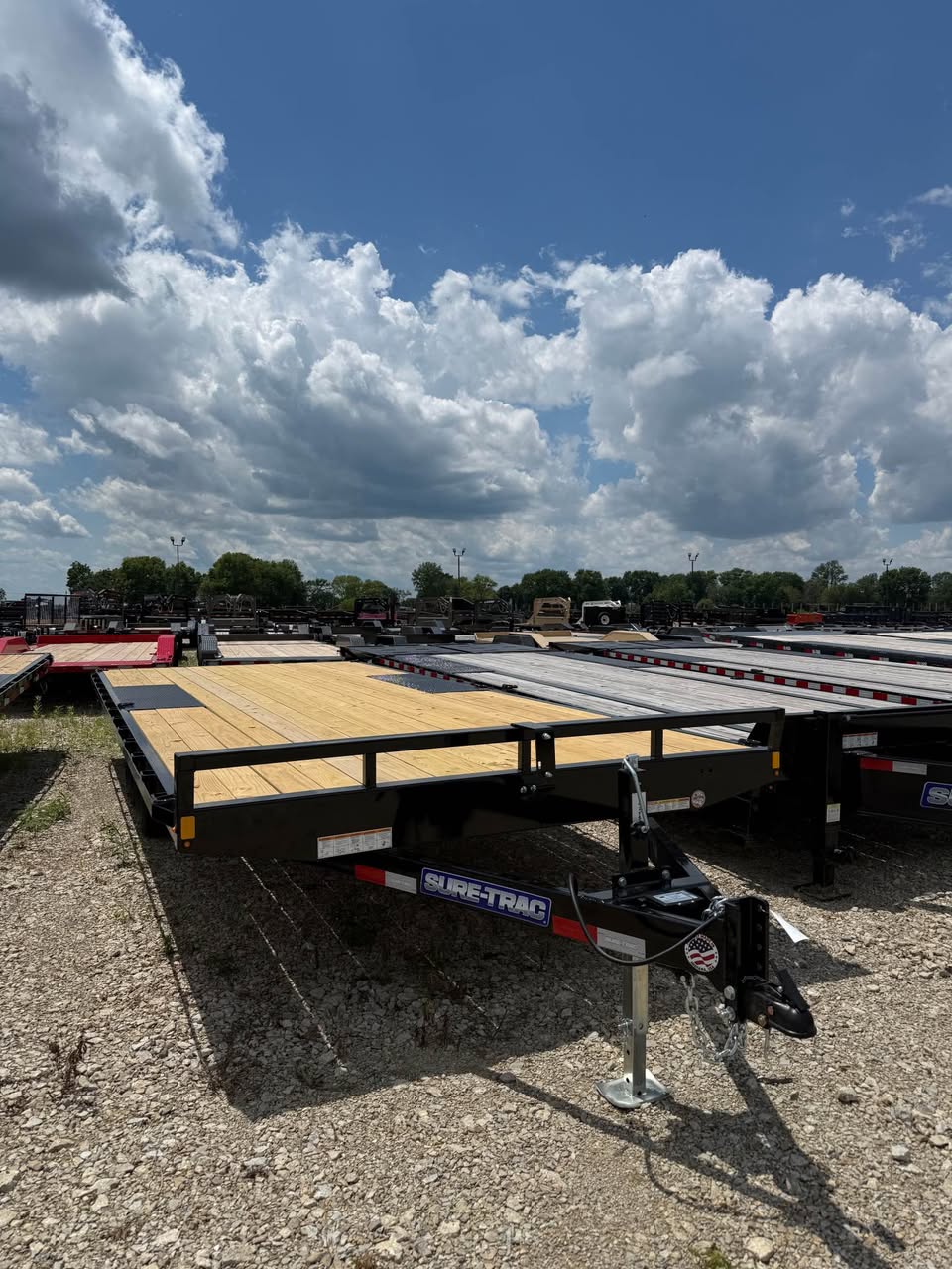 Sure Trac 102 x 20 Bumper Pull Flatbed Trailer - SKU 494258