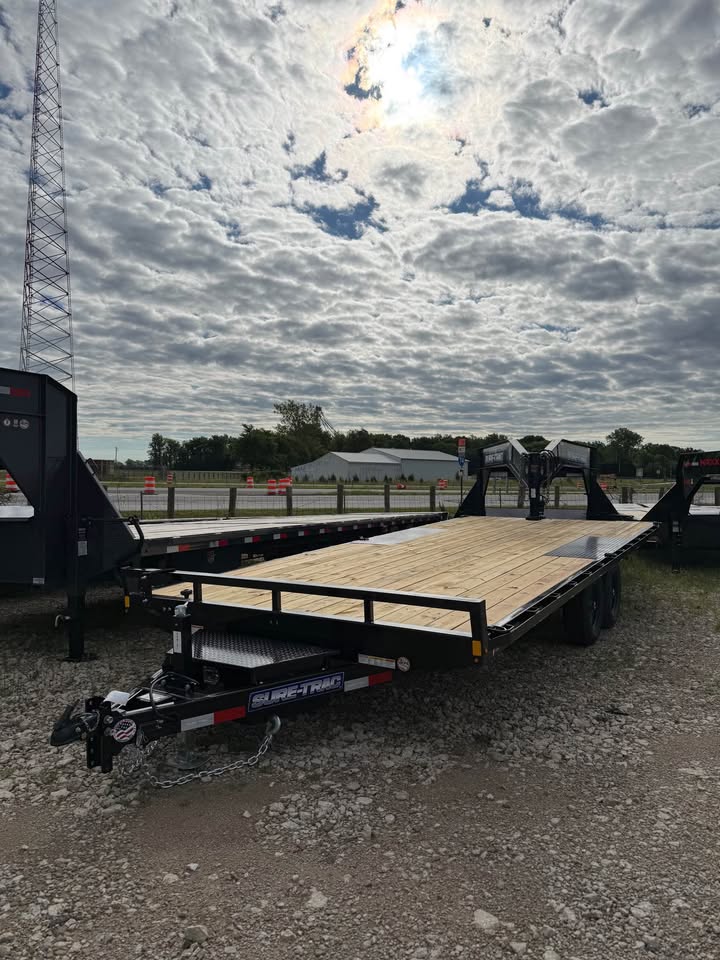 Sure Trac 102 x 20 Bumper Pull Flatbed Trailer - SKU 495131