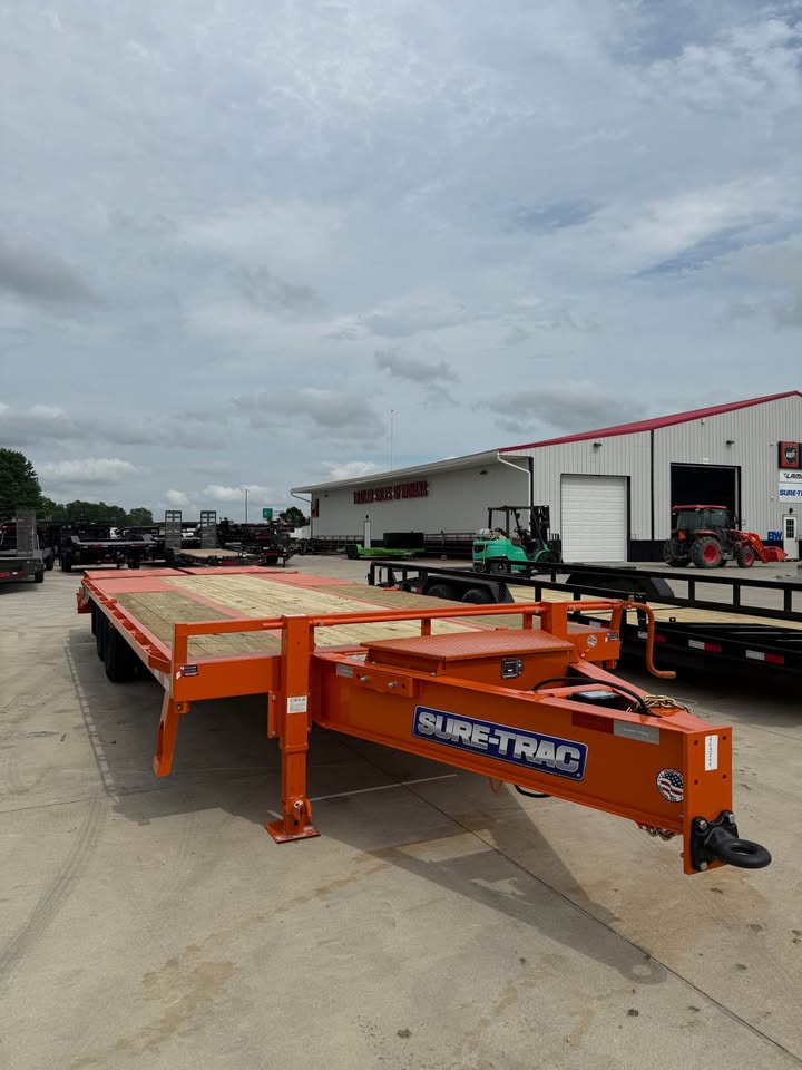 Sure Trac 102 x 25 Bumper Pull Flatbed Trailer - SKU 493249