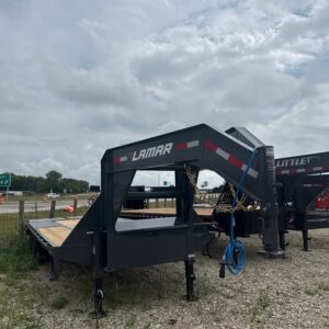 Lamar 102 in x 25 ft Gooseneck Flatbed Trailer - SKU 159343