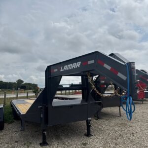 Lamar 102 in x 25 ft Gooseneck Flatbed Trailer - SKU 159344