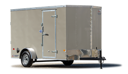 american hauler 6 wide enclosed trailer. enclosed trailer single axle. enclosed trailer with ramp door. enclosed trailer with barn doors. small cargo trailer. small 6x12 cargo trailer for sale in Indiana. single axle cargo trailer